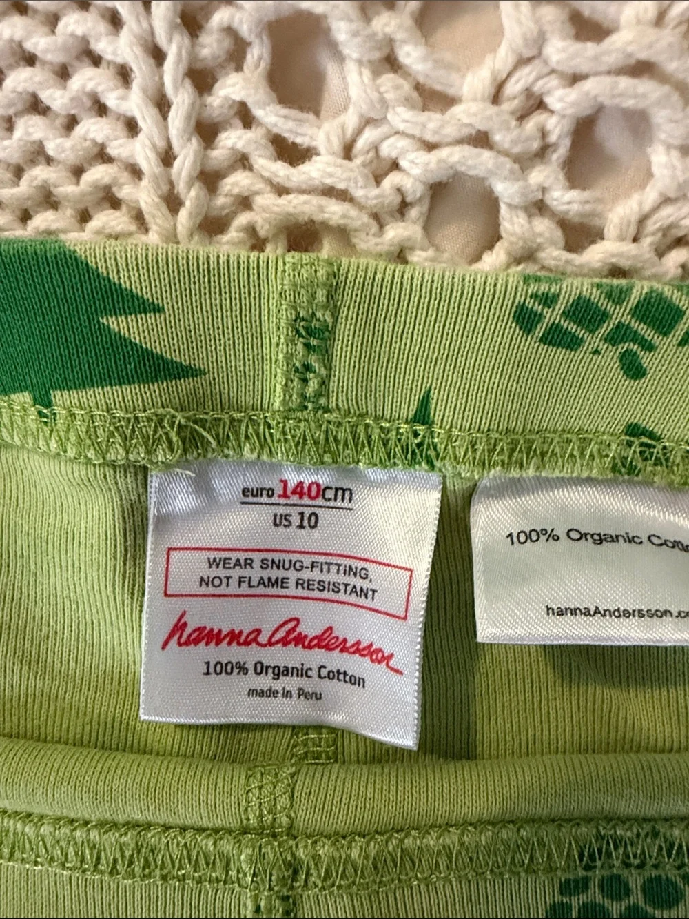 Hanna Andersson Green Woodland Print Pajama Set